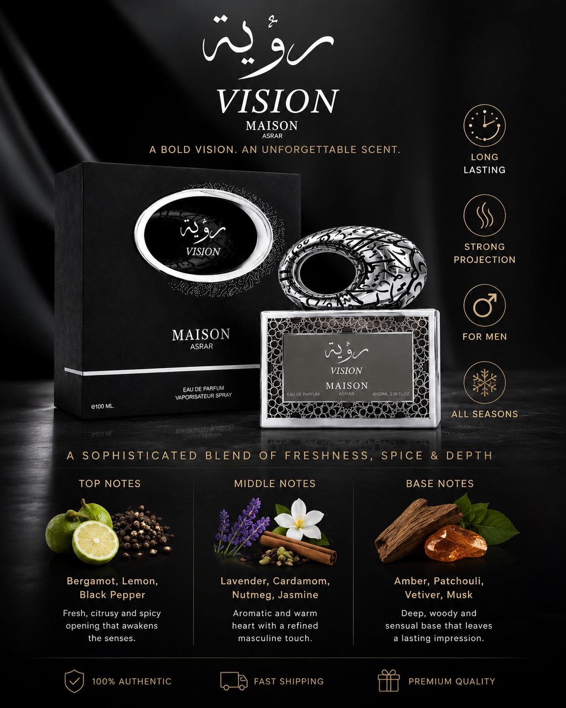 MAISON ASRAR Vision Eau De Parfum 100ml