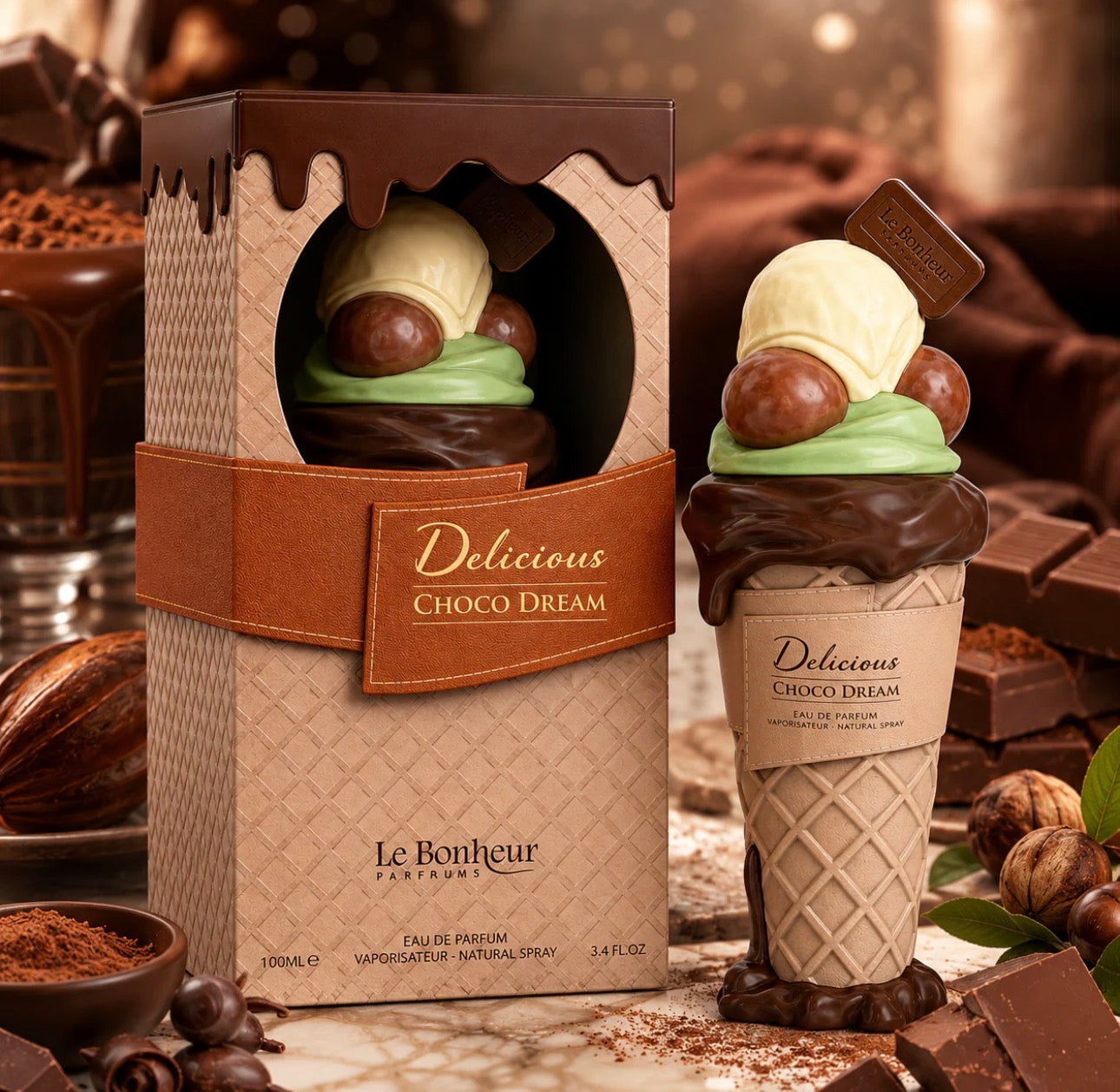 Delicious Choco Dream EDP Spray by
Almas 3.4oz