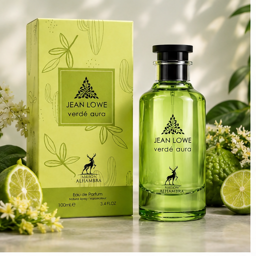 Jean Lowe Verdé Aura Eau de Parfum 100ML by Maison Alhambra – Fresh Green Citrus Unisex Fragrance