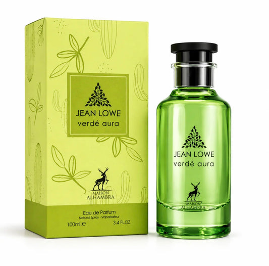 Jean Lowe Verdé Aura Eau de Parfum 100ML by Maison Alhambra – Fresh Green Citrus Unisex Fragrance