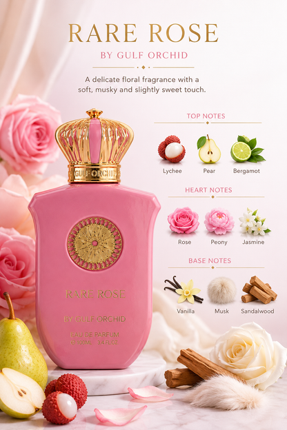 GULF ORCHID Rare Rose Eau De Parfum 100ml