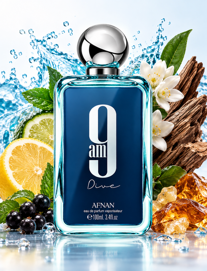 Afnan 9am Dive Eau De Parfum Spray 100ml