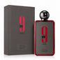 Noor Fragrances Afnan 9pm Rebel eau de parfum bottle and box in charcoal and red with bold typography