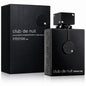 Noor Fragrances Armaf Club De Nuit Intense Man Eau De Parfum in a sleek black bottle with crystal accents and box.